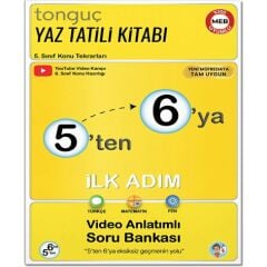 Tonguç Yayınları Tonguç 5'ten 6'ya Yaz Tatili Kitabı İlk Adım