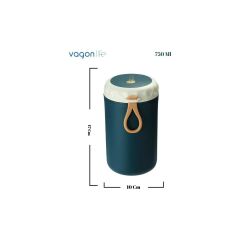 Vagon Çelik Lunch Box 750 Ml Koyu Yeşil
