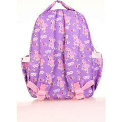 Kaukko Kids Aynalı Taşlı Flamingo Kız Çocuk Okul Sırt Çantası