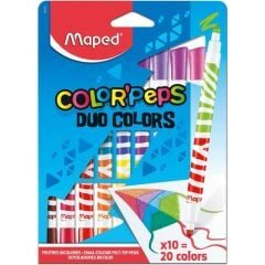 Maped Color Peps Duo Keçeli Kalem 10 Lu