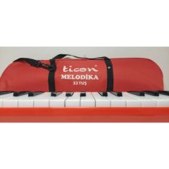 Ticon 32 k Melodika Yumuşak Çantalı Kırmızı