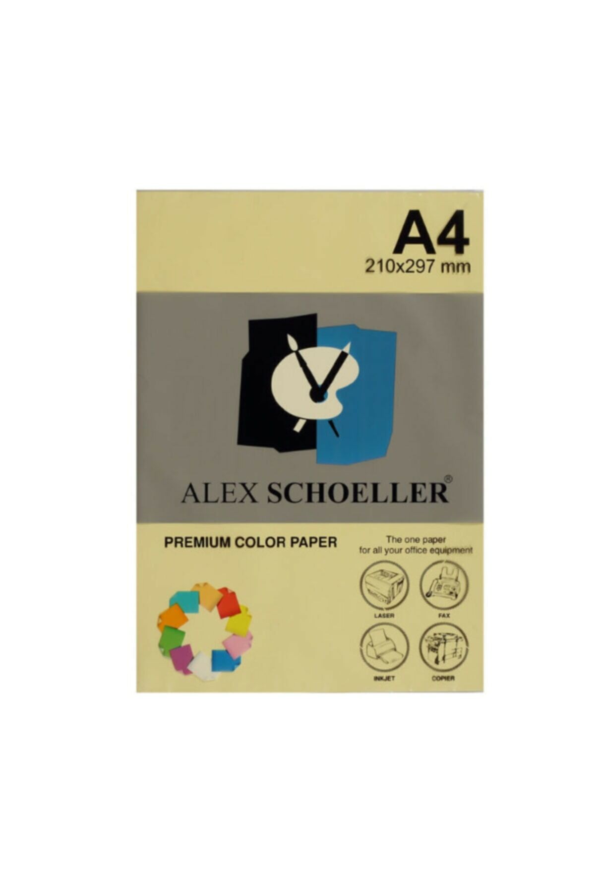 Alex Schoeller A4 500 Lü Açık Sarı Alx515