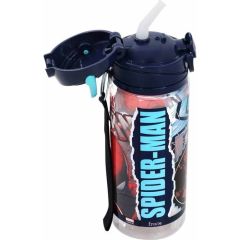 Spıderman Plastik Matara 500ml Torn W2