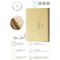 Mekanizmalı Defter A6+, Ivory 80 Gram, 96 Yaprak,