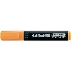 Artline 660 Fosforlu Kalemkesik Uç:1,0-4,0mmf.Turuncu