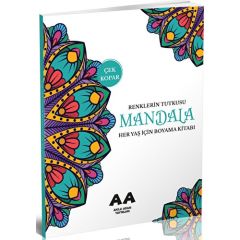 Mandala Her Yaş İçin Boyama Kitabı Renklerin Tutku