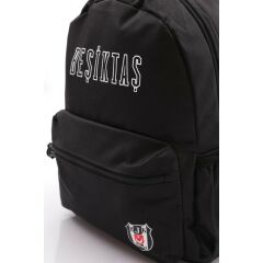 Me Çanta Lisanslı Beşiktaş Siyah Ön Cepli Sırt Çantası