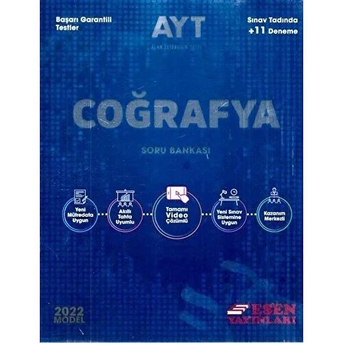 Esen AYT Coğrafya Soru Bankası 2022