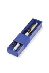 Monaco Tükenmez Kalem-Mavi-0,5 Mm. Kutulu - (beyaz Gövde, Lacivert Kutu)