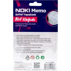 Nokimemo75*75 Şeffafyapışkanlınotkağıdı50