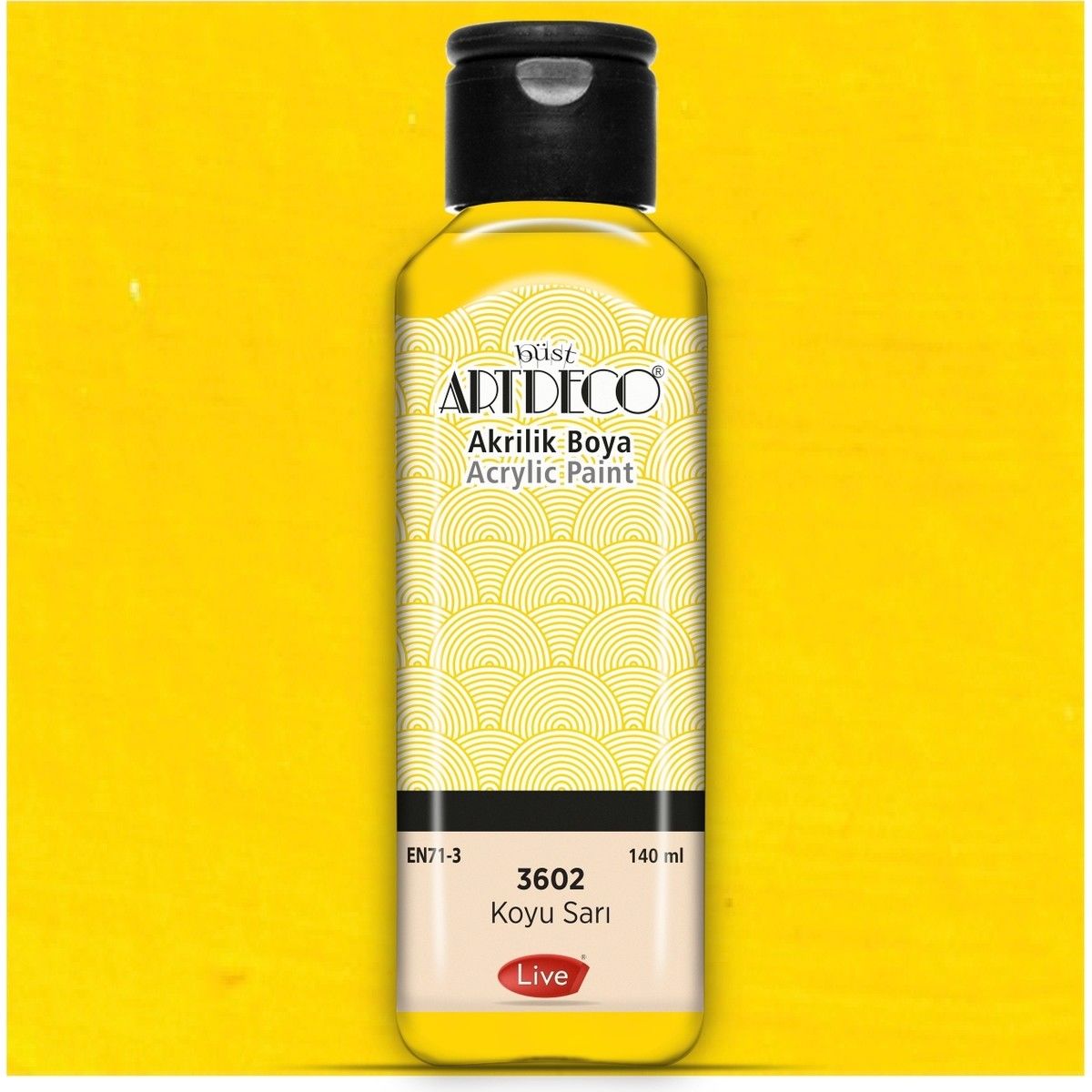 Ardeco Akrilik Boya 140 Ml Koyu Sarı