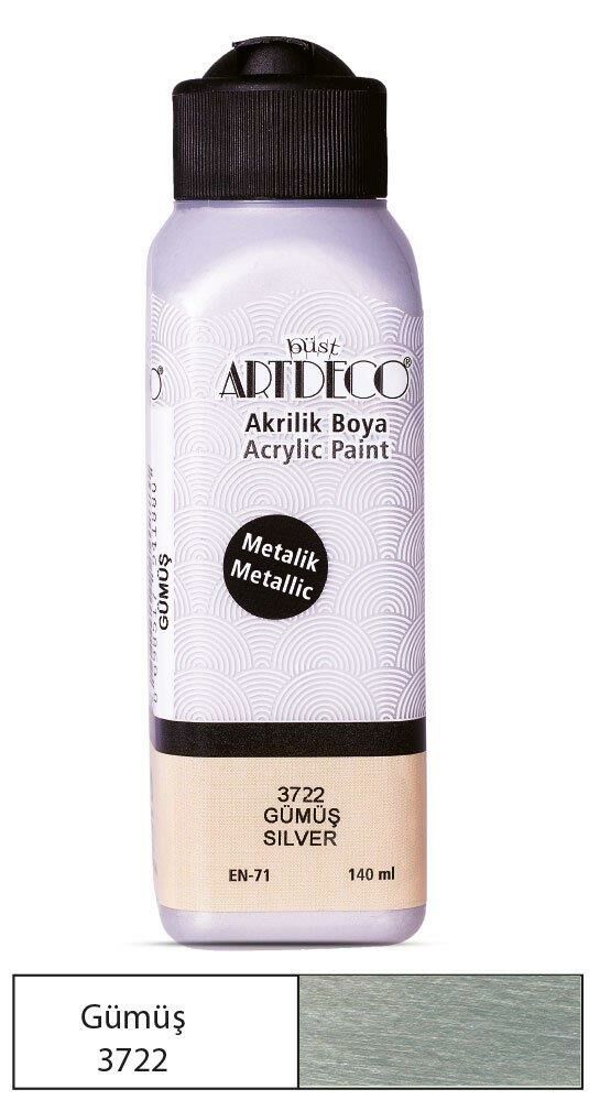 Artdeco Akrilik Boya Metalik Gümüş