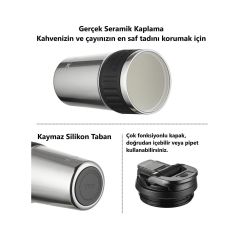 Tkk Çelik Termos Mug 630ML Gümüş