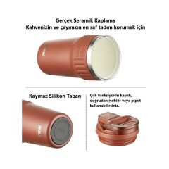 Tkk Çelik Termos Mug 630ML Kırmızı
