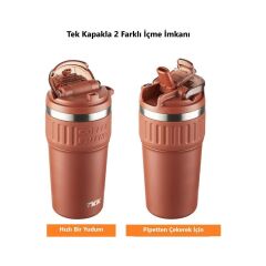 Tkk Çelik Termos Mug 630ML Kırmızı