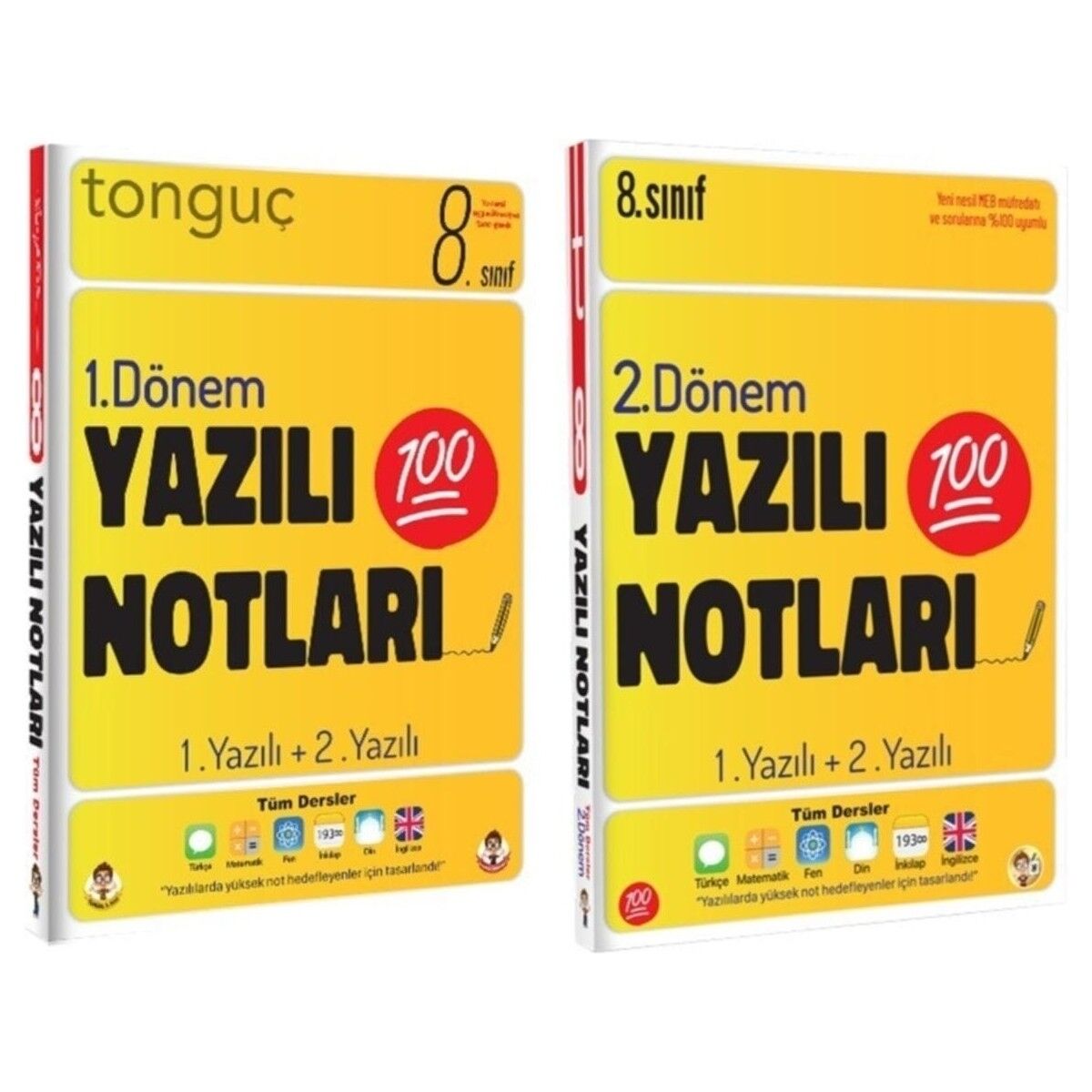 8. Sınıf Yazılı Notları 1. Dönem ve 2. Dönem 1 ve 2. Yazılı