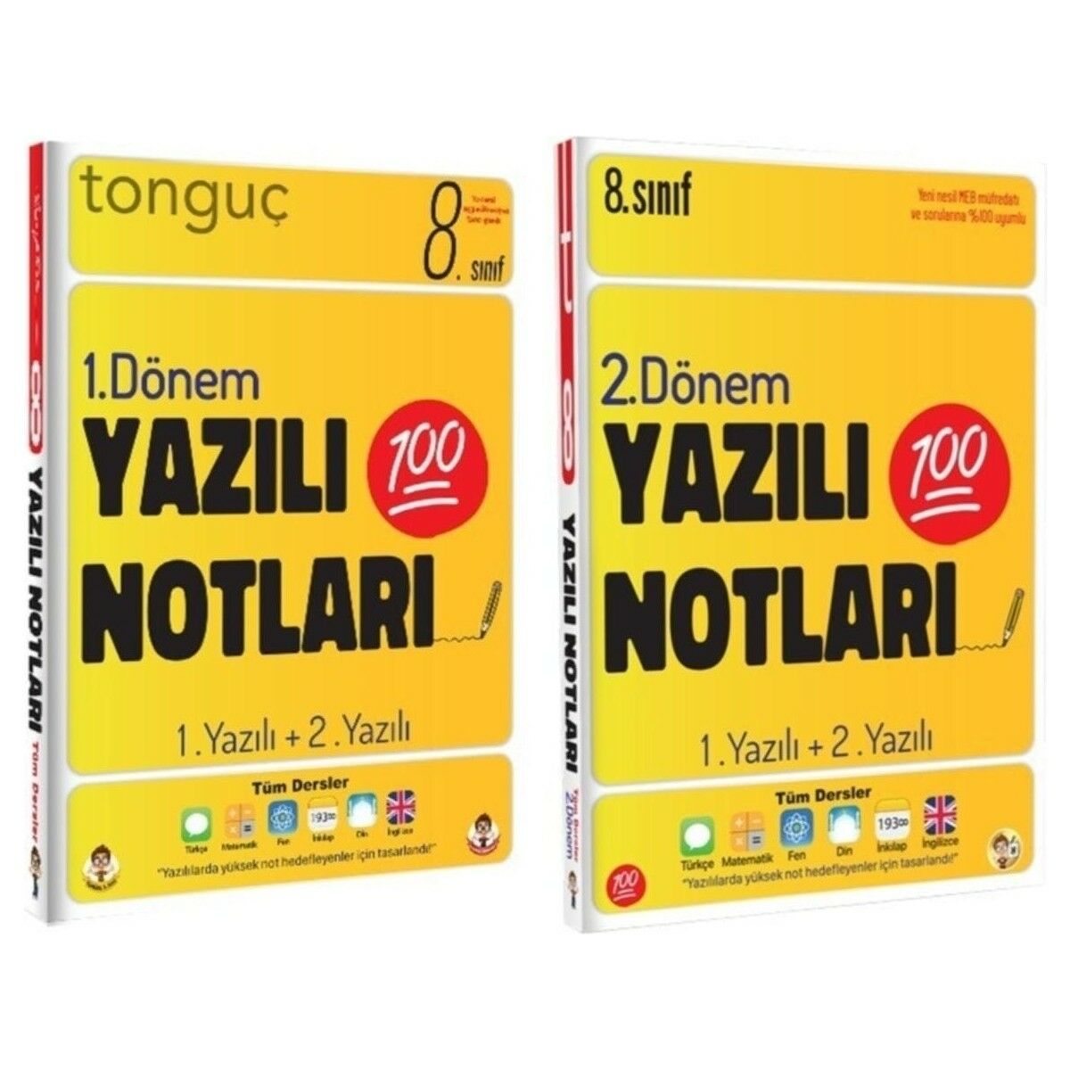 8. Sınıf Yazılı Notları 1. Dönem ve 2. Dönem 1 ve 2. Yazılı