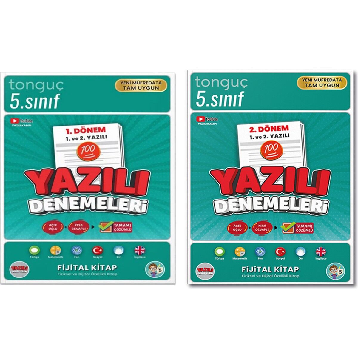Tonguç 5. Sınıf Yazılı Denemeleri 2. Dönem 1 ve 2. Yazılı+2. Dönem 1 ve 2. Yazılı Notları
