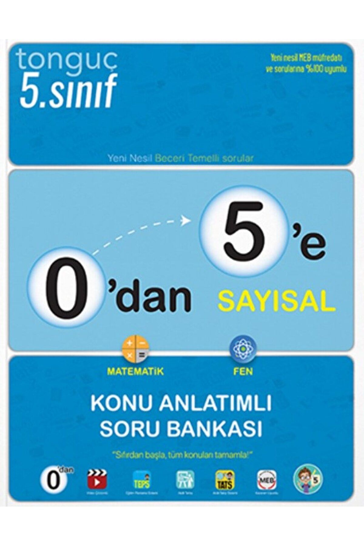 Tonguç Akademi Tonguç 0'dan 5'e Sayısal Konu Anlatımlı Soru Bankası