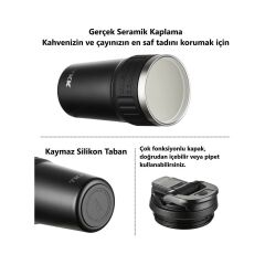 Tkk Çelik Termos Mug 630ML Mat Siyah