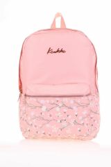 Kaukko Soft Floral Sırt Çantası (somon)