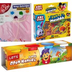 Let's Lets Kız Arts Kalıplı Set