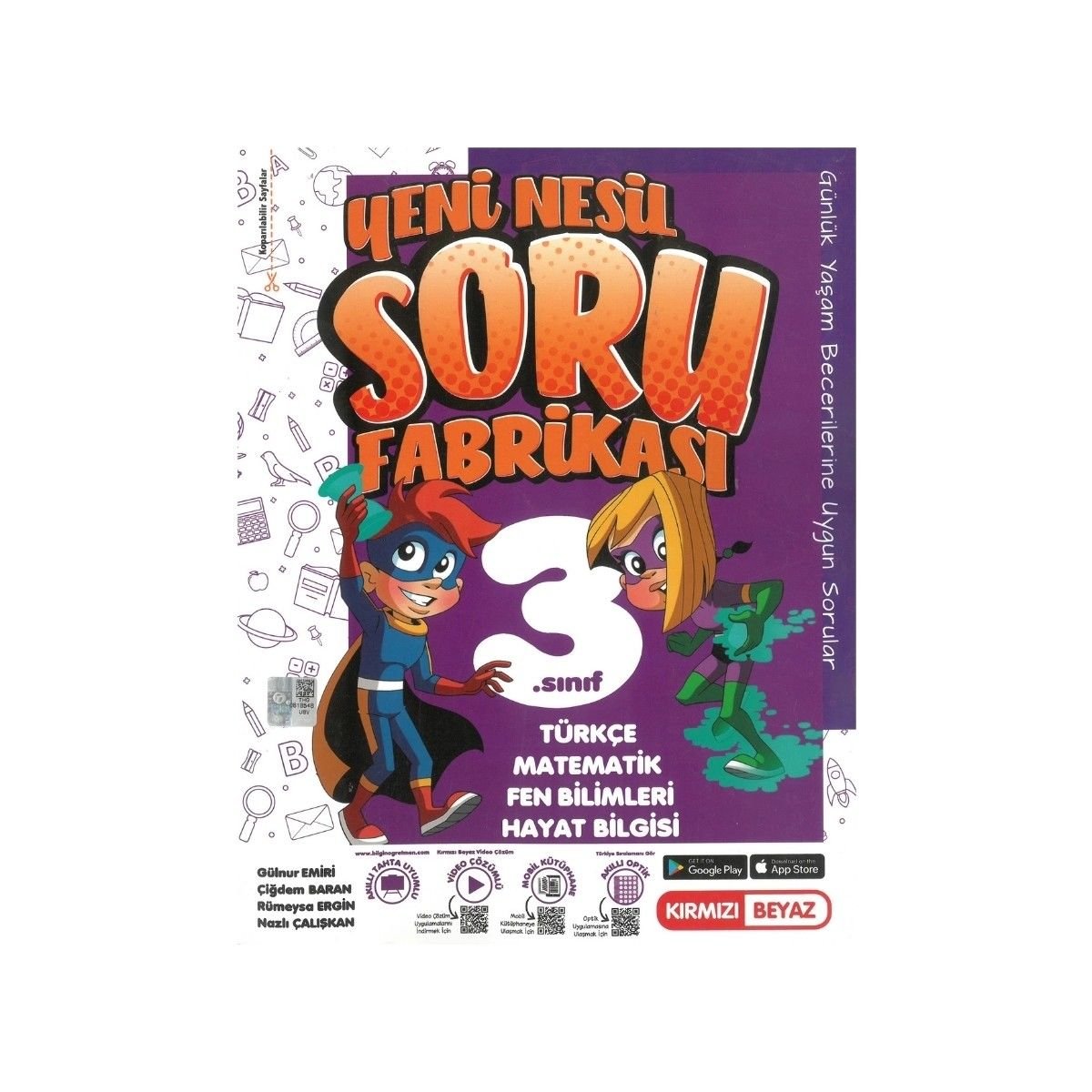Kırmızı Beyaz Yayınları 3. Sınıf Yeni Nesil Soru Fabrikası