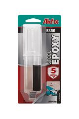 Akfix E350 Epoksi Çelik Yapıştırıcı Şırınga 25 ml