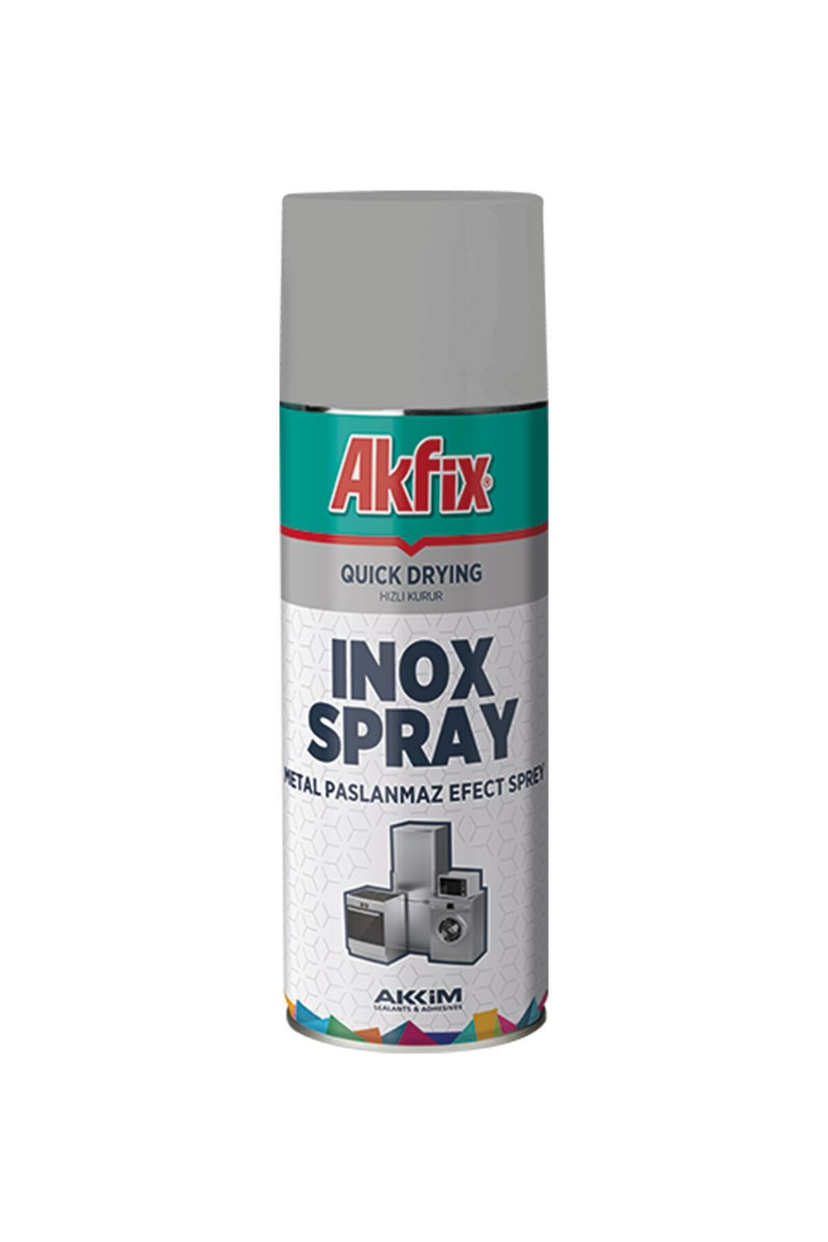 Akfix İnox Sprey Boya Çelik Efekt 400 ml