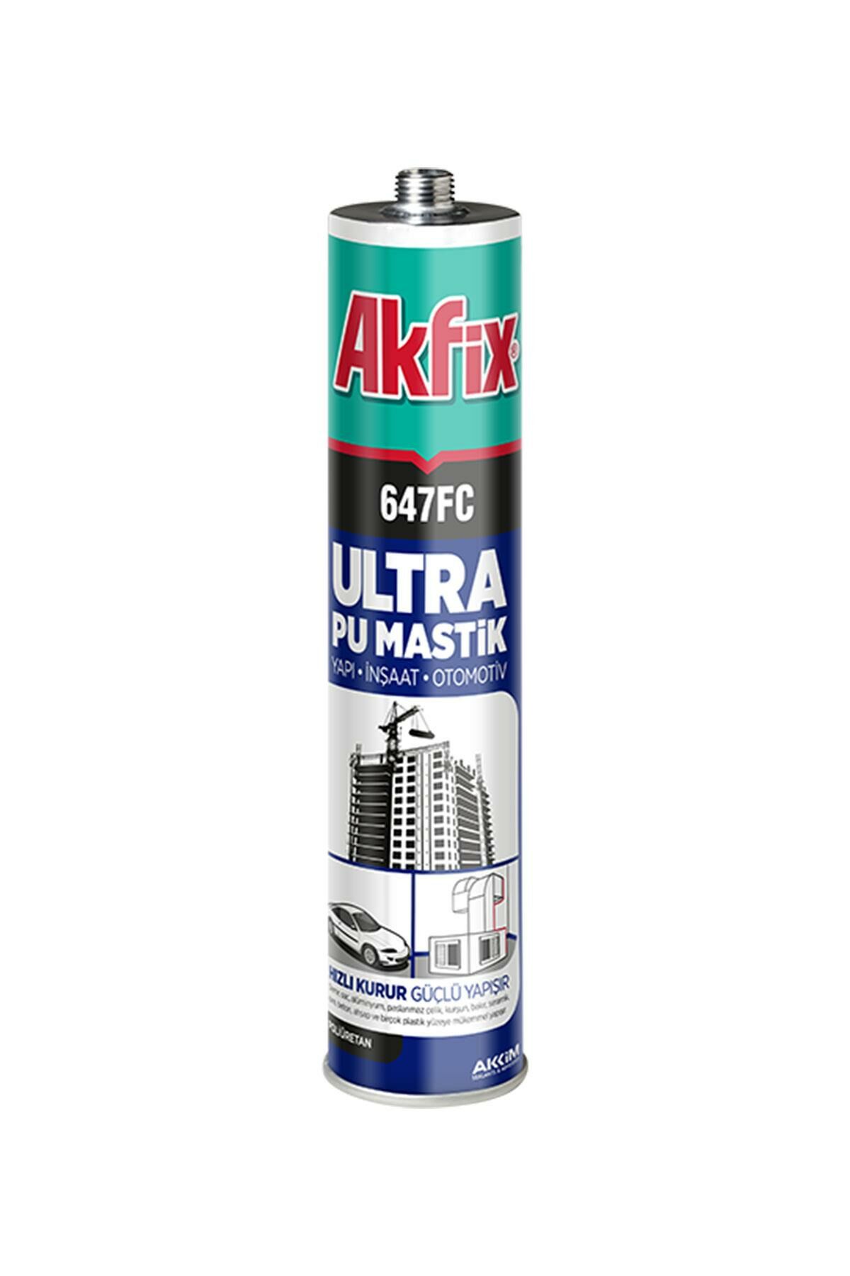 Akfix 647FC Ultra Pu Mastik 280 ml. Siyah