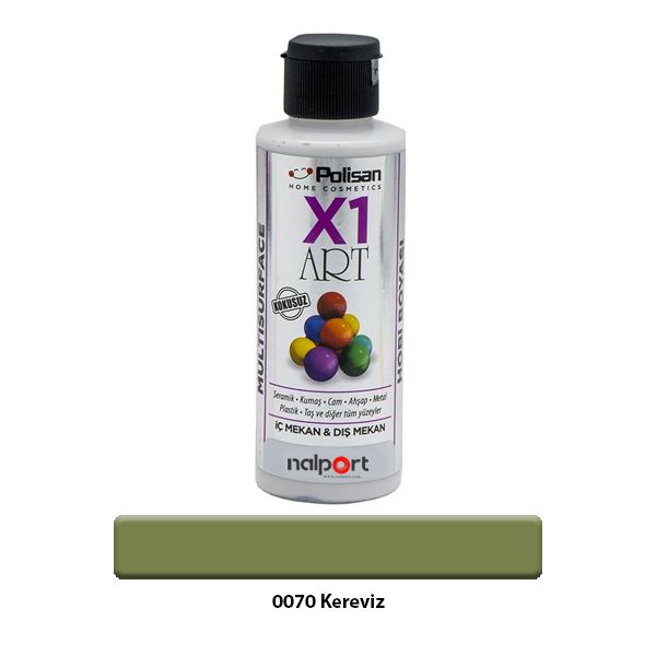 Polisan X1 Art Multisurface Hobi Boyası Kereviz 120 ml.