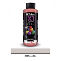 Polisan X1 Art Vernikli Hobi Boyası Açık Lila 120 ml.