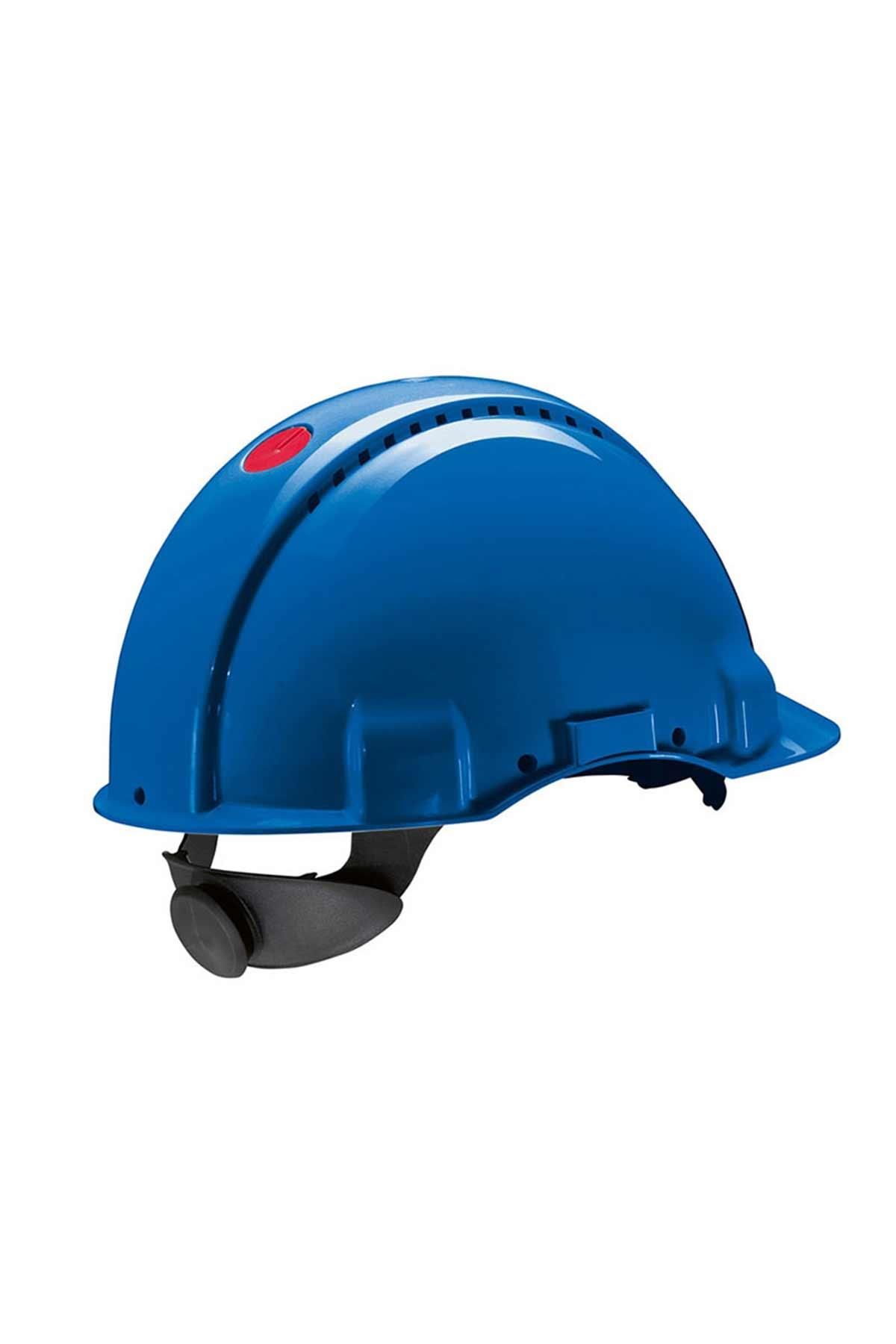 3M G3000 Havalandırmalı Vidalı Baret / Mavi