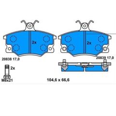 Bosch 0986Tb2006 Fren Balatası Ön Tempra 1990 Sonrası Ym Tıpo Uno Punto I