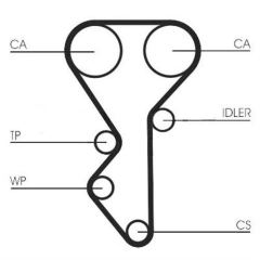 Peugeot 0816.98 Triger Eksantrik Kayışı 306 405 406 / Zx Xantıa E