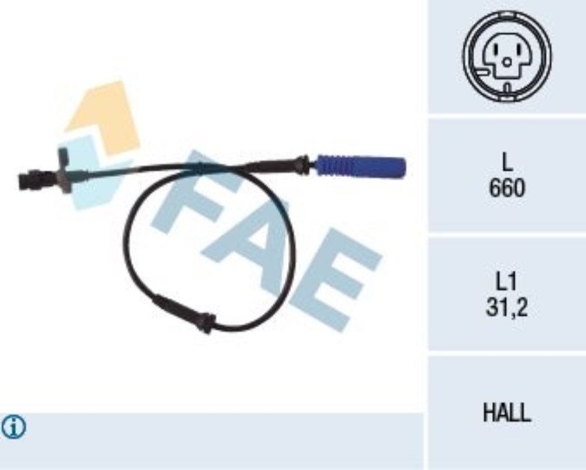 Sensör Abs E-39 Ön 98-Sonra Mavi
