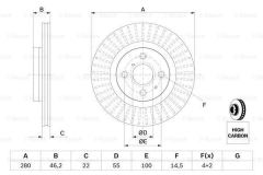 Bosch 9,86479E+42 Fren Diski Yaris