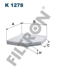 Filtron K1278 Kabin Filtresi Audı A5 Cabrio (8T-8F) 2.0 Tfsı 180H