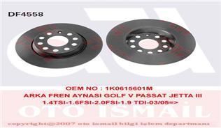Trw Df4558 Fren Diski Arka Golf V 2003 Sonrası Golf Vı 2008 Sonrası Eos 2006 Sonrası Jetta I