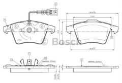 Bosch 0986Tb2864 Fren Balatası Ön Fişli Transporter T5 2003 Sonrası Transp