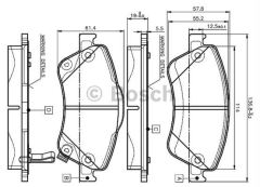 Bosch 0986Tb3069 Fren Balatası Ön Corolla 07-12 Aurıs 07-12 1.4 D