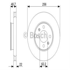 Bosch 0986479R77 Fren Diski Ön Accent Era 2007 Sonrası İ20 2009 Sonrası / Rıo II 05