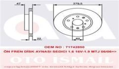 Trw Df4741 Fren Diski Ön Sedıcı 2006 Sonrası / Sx4 2006 Sonrası Havalı 280Mm