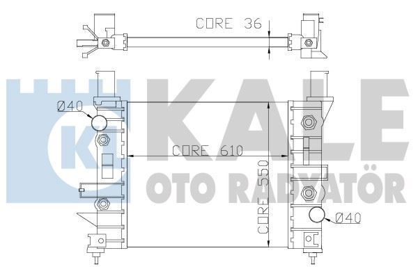 Kale 351200 Su Radyatörü Ml 230Ml 350Ml 430Ml 500Ml 55 Amg 610X54