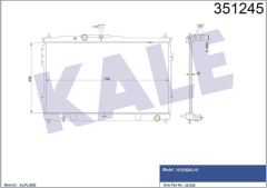 Kale 351245 Radyatör Al/Pl/Brz Hyundaı H1