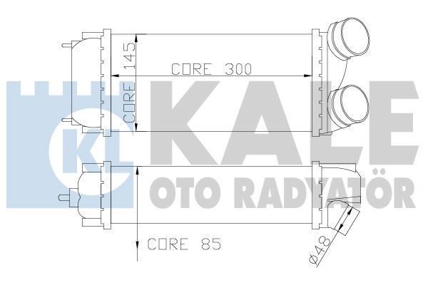 Kale 344000 Turbo Radyatörü 307 2000 Sonrası 1.6 Hdı / C4 2004 Sonrası 1.6 Hdı C4 P