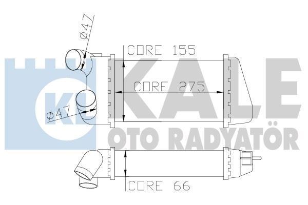 Kale 344100 Turbo Radyatörü 1007 2005 Sonrası 1.4 Hdı / C2 2002 Sonrası 1.4 Hdı C3