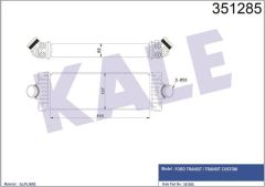 Kale 351285 Turbo Radyatörü V347 11-14 V362  2014 Sonrası Custom  2012 Sonrası 2.2Tdc