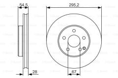 Bosch 0986479S07 Fren Diski Ön Mercedes W211 02-09