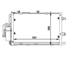 BEHR 8Fc351300-601 Klima Radyatörü Corsa C 2000 Sonrası 1.0 12V 1.2 16V 1.